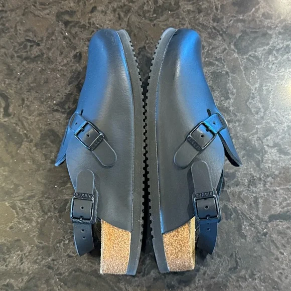 Birkenstock Boston Tokio Black Leather Clogs Size 39 - Picture 13 of 16